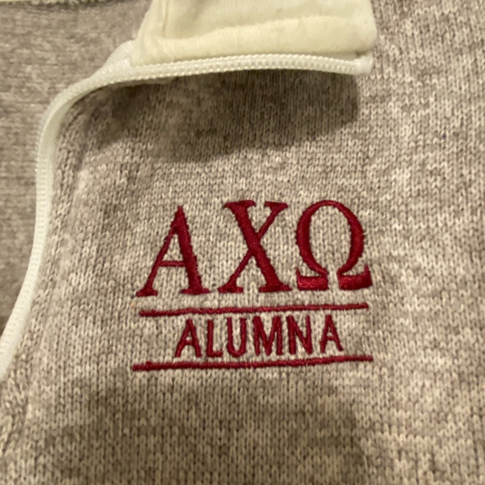 Oatmeal ALPHA CHI OMEGA pullover - Picture 2 of 3